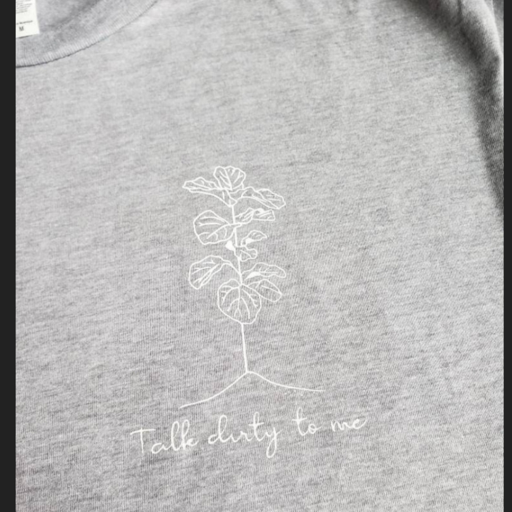 Talk Dirty To Me Cropped T-Shirt Funny Plant Shirt Crop Top